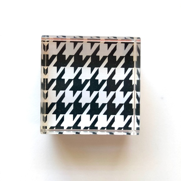 MICHAELS Zebra, Houndstooth, Bamboo Cane + Baroque Rubber Stamp Acrylic Set of 4 - Picture 6 of 8